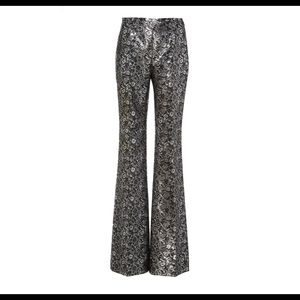 NWT Michael Kors Collection Silver Jaquard Pants XSmall